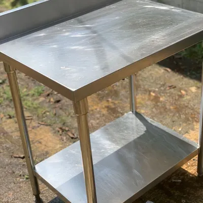 Meja prepare 2 susun + back splash & front splash view 4